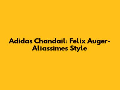 Adidas Chandail: Felix Auger-Aliassime's Style
