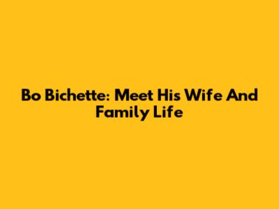 Bo Bichette: Meet His Wife And Family Life