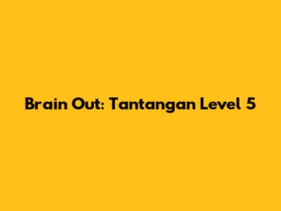 Brain Out: Tantangan Level 5