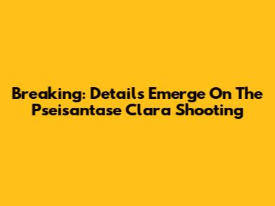 Breaking: Details Emerge On The Pseisantase Clara Shooting