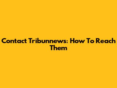 Contact Tribunnews: How To Reach Them