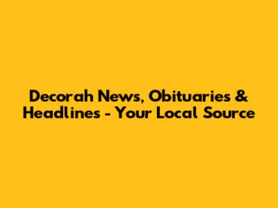 Decorah News, Obituaries & Headlines - Your Local Source