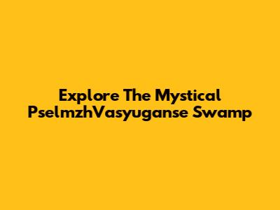 Explore The Mystical PselmzhVasyuganse Swamp