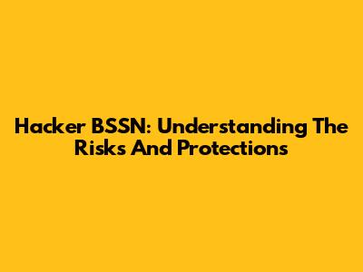 Hacker BSSN: Understanding The Risks And Protections