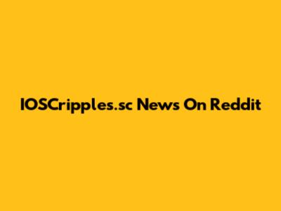 IOSCripples.sc News On Reddit