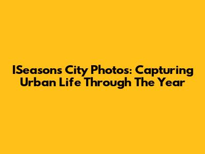 ISeasons City Photos: Capturing Urban Life Through The Year