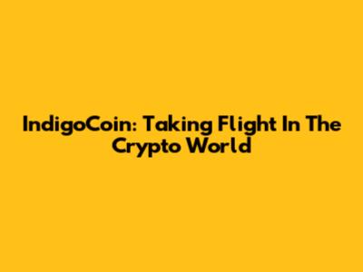 IndigoCoin: Taking Flight In The Crypto World