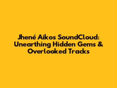 Jhené Aiko's SoundCloud: Unearthing Hidden Gems & Overlooked Tracks
