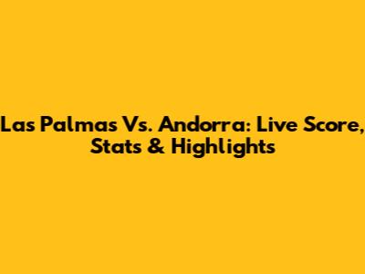 Las Palmas Vs. Andorra: Live Score, Stats & Highlights