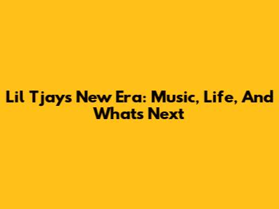 Lil Tjay's New Era: Music, Life, And What's Next