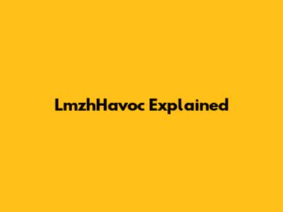 LmzhHavoc Explained