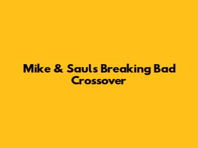 Mike & Saul's Breaking Bad Crossover