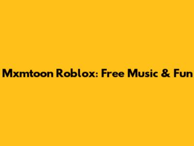 Mxmtoon Roblox: Free Music & Fun