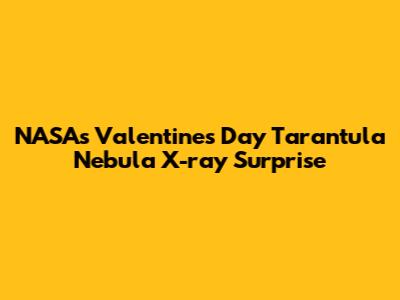 NASA's Valentine's Day Tarantula Nebula X-ray Surprise