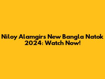 Niloy Alamgir's New Bangla Natok 2024: Watch Now!
