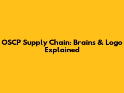 OSCP Supply Chain: Brains & Logo Explained