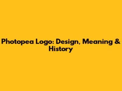 Photopea Logo: Design, Meaning & History