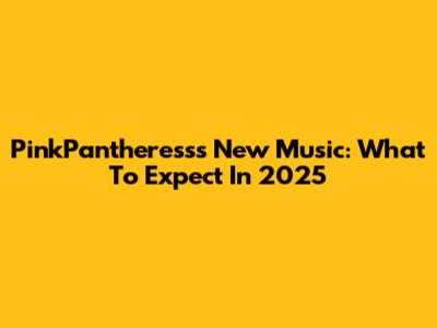 PinkPantheress's New Music: What To Expect In 2025