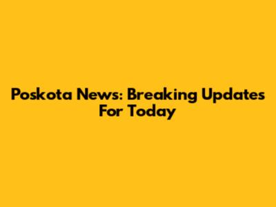 Poskota News: Breaking Updates For Today