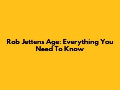 Rob Jetten's Age: Everything You Need To Know
