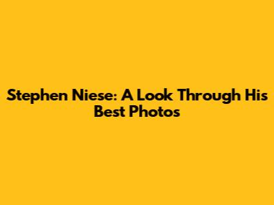 Stephen Niese: A Look Through His Best Photos