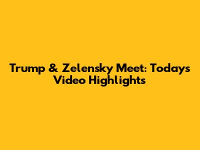Trump & Zelensky Meet: Today's Video Highlights