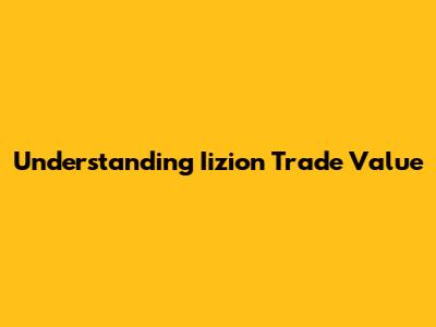 Understanding Iizion Trade Value