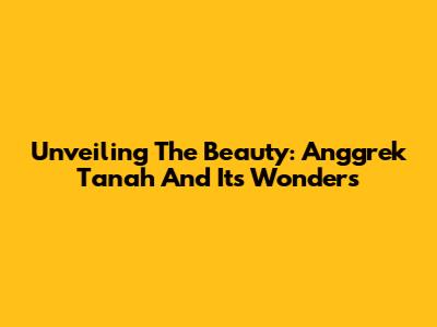 Unveiling The Beauty: Anggrek Tanah And Its Wonders