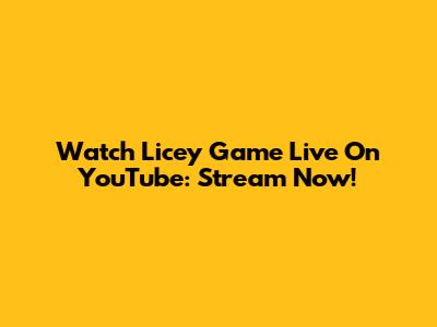 Watch Licey Game Live On YouTube: Stream Now!