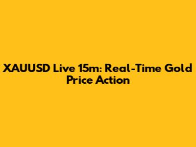 XAUUSD Live 15m: Real-Time Gold Price Action