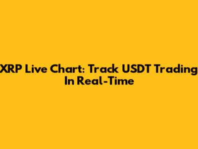 XRP Live Chart: Track USDT Trading In Real-Time