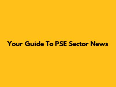 Your Guide To PSE Sector News