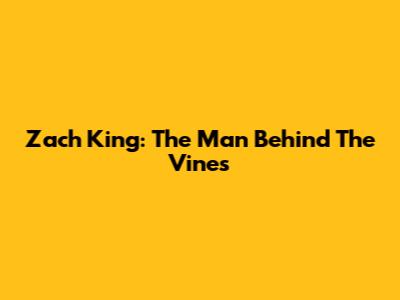 Zach King: The Man Behind The Vines
